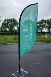 drapeau vert midi auto